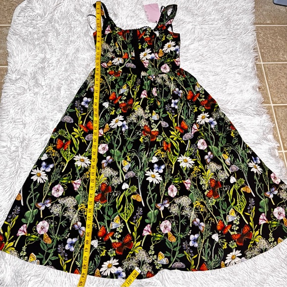 Avec Les Filles Black Floral Midi Dress - Picture 4 of 6